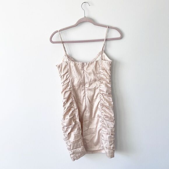 Nwt Princess polly Sabir‎ mini dress in beige Women’s Size 6 - Picture 9 of 10